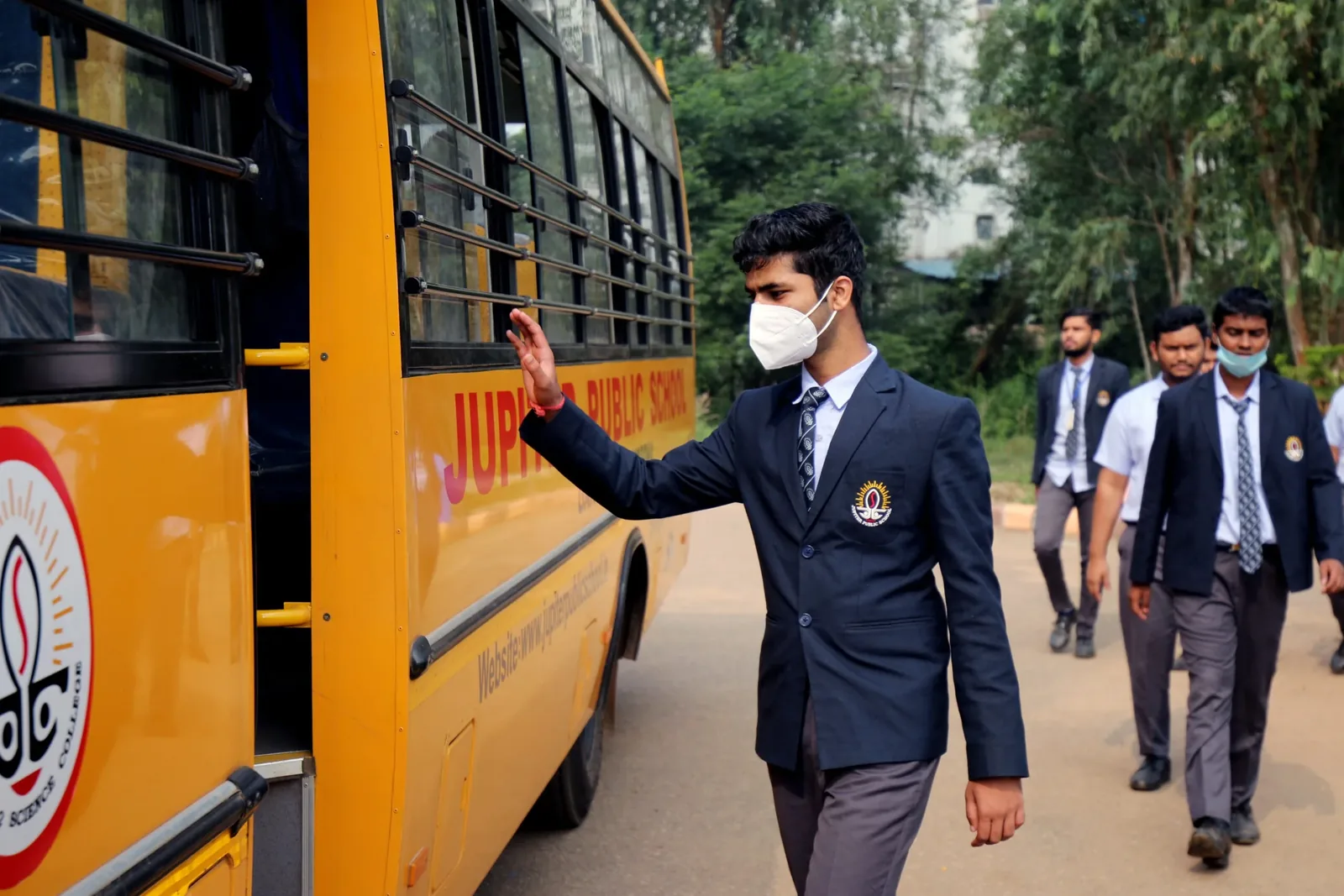 Students on campus